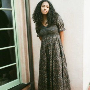 Christy Dawn Brooklyn Dress in Black Floral Cosmos